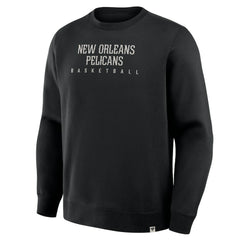 New Orleans Pelicans Crossover Collection Defensive Rotation Drill Premium Pullover Sweatshirt Black