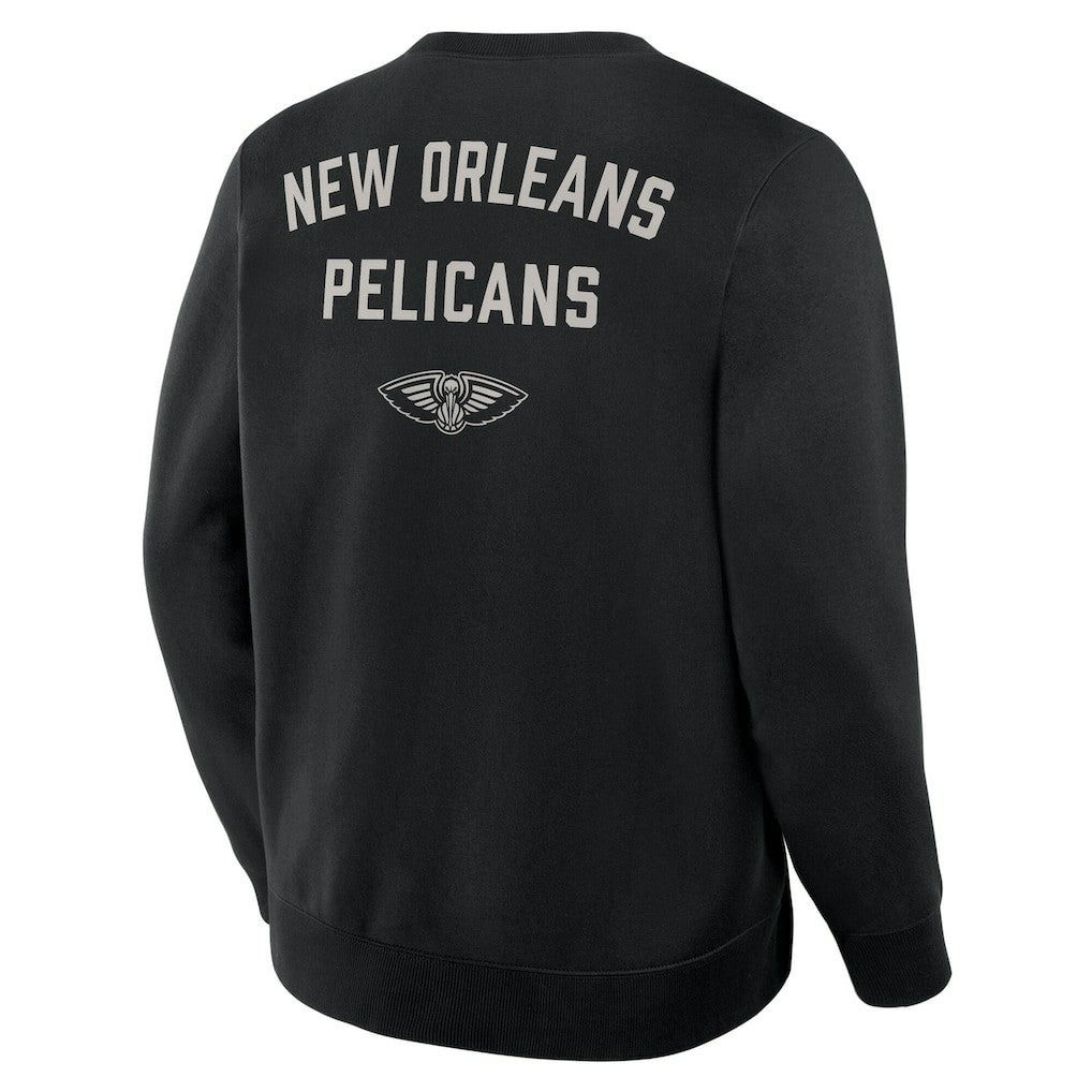 New Orleans Pelicans Crossover Collection Defensive Rotation Drill Premium Pullover Sweatshirt Black