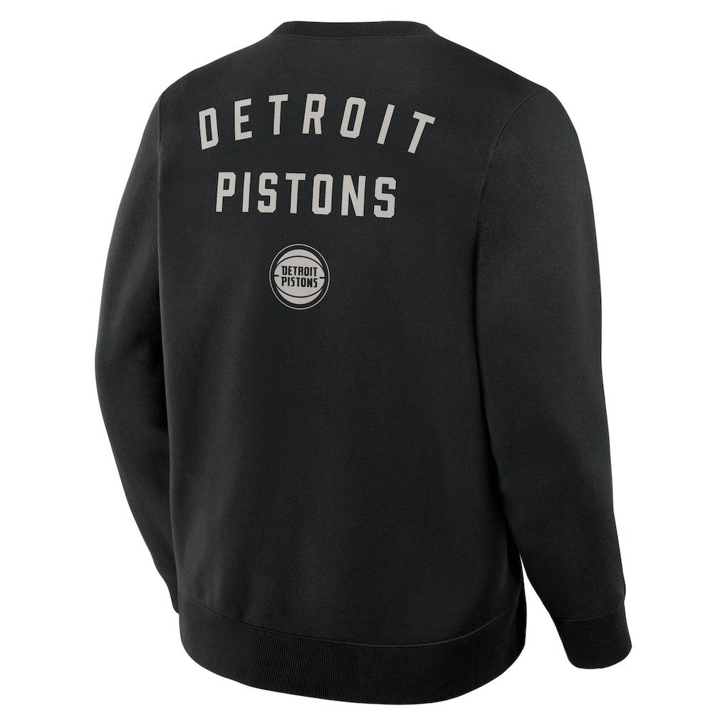 Detroit Pistons Crossover Collection Defensive Rotation Drill Premium Pullover Sweatshirt Black