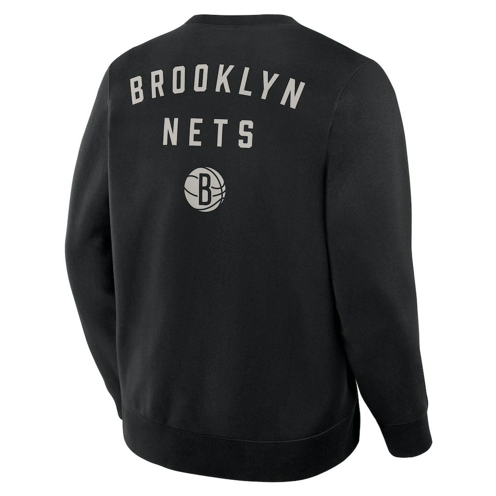 Brooklyn Nets Crossover Collection Defensive Rotation Drill Premium Pullover Sweatshirt Black