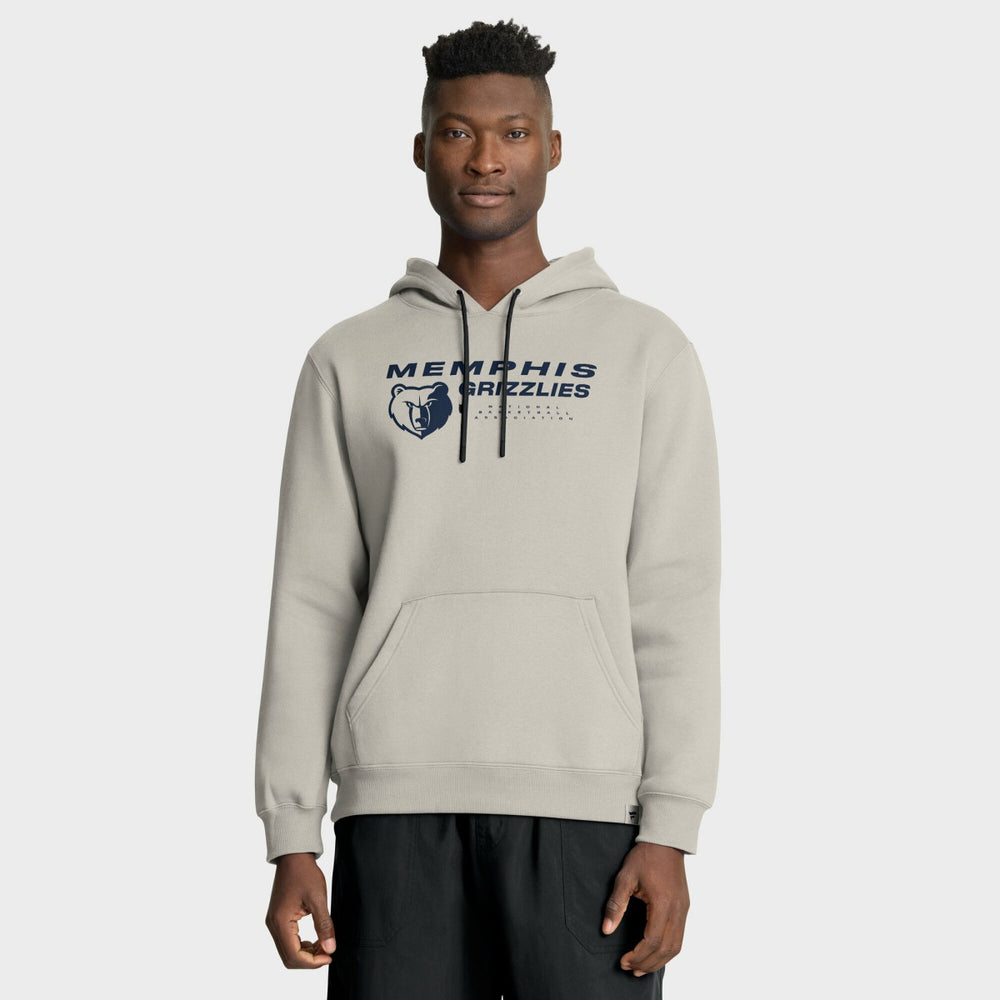 Memphis Grizzlies Crossover Collection Blocked Shot Premium Pullover Hoodie Off White