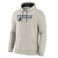 Memphis Grizzlies Crossover Collection Blocked Shot Premium Pullover Hoodie Off White