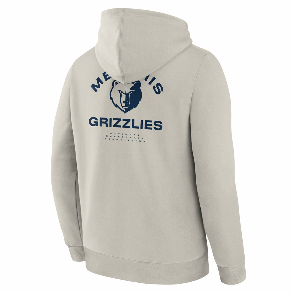 Memphis Grizzlies Crossover Collection Blocked Shot Premium Pullover Hoodie Off White