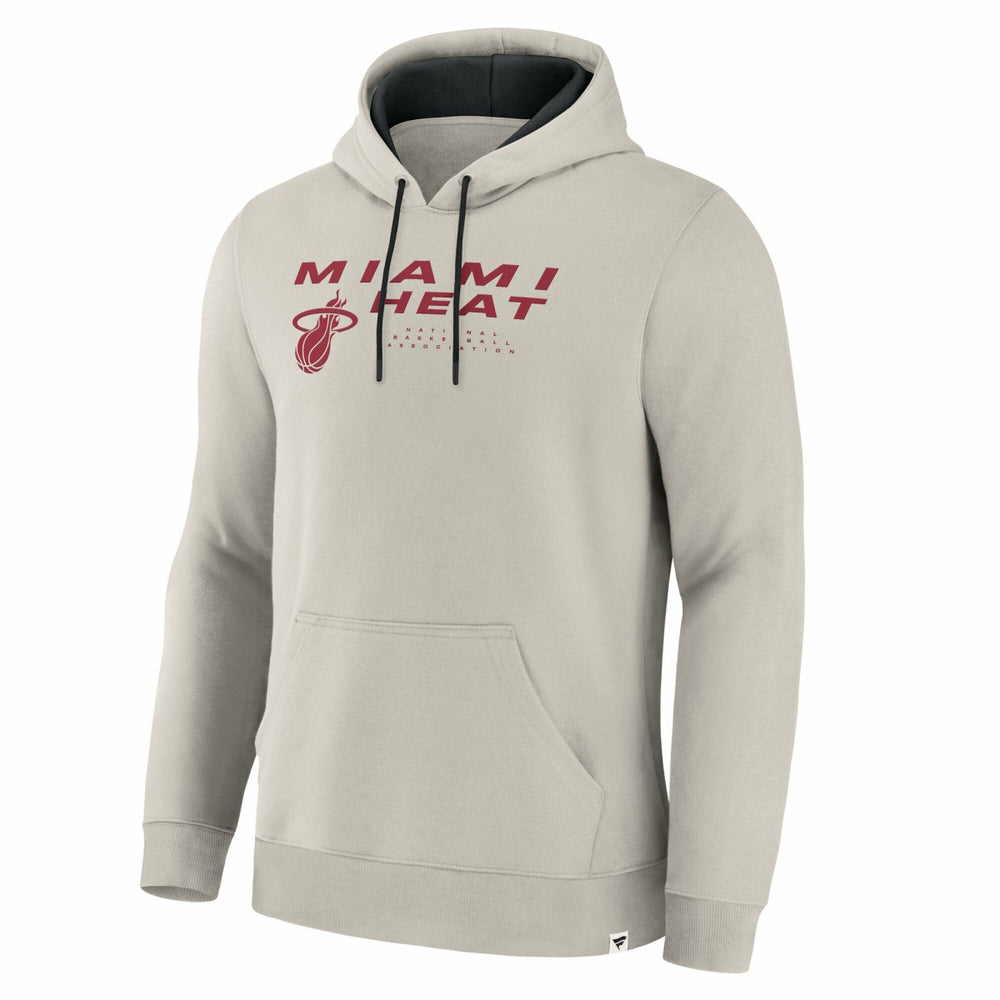 Miami Heat Crossover Collection Blocked Shot Premium Pullover Hoodie Off White