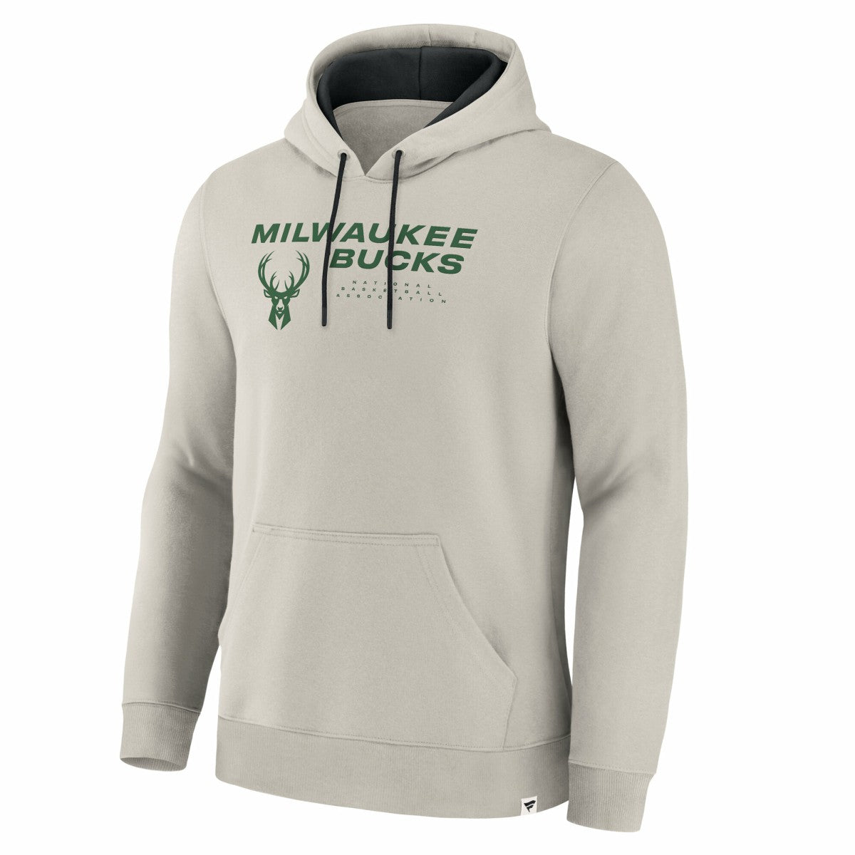 Milwaukee Bucks Crossover Collection Blocked Shot Premium Pullover Hoodie Off White