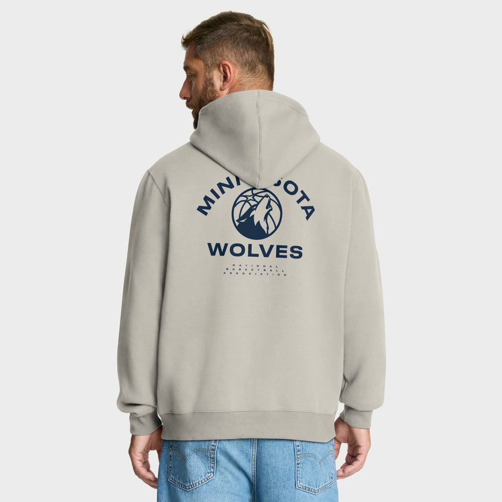 Minnesota Timberwolves Crossover Collection Blocked Shot Premium Pullover Hoodie Off White