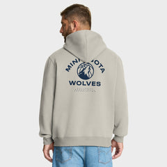 Minnesota Timberwolves Crossover Collection Blocked Shot Premium Pullover Hoodie Off White