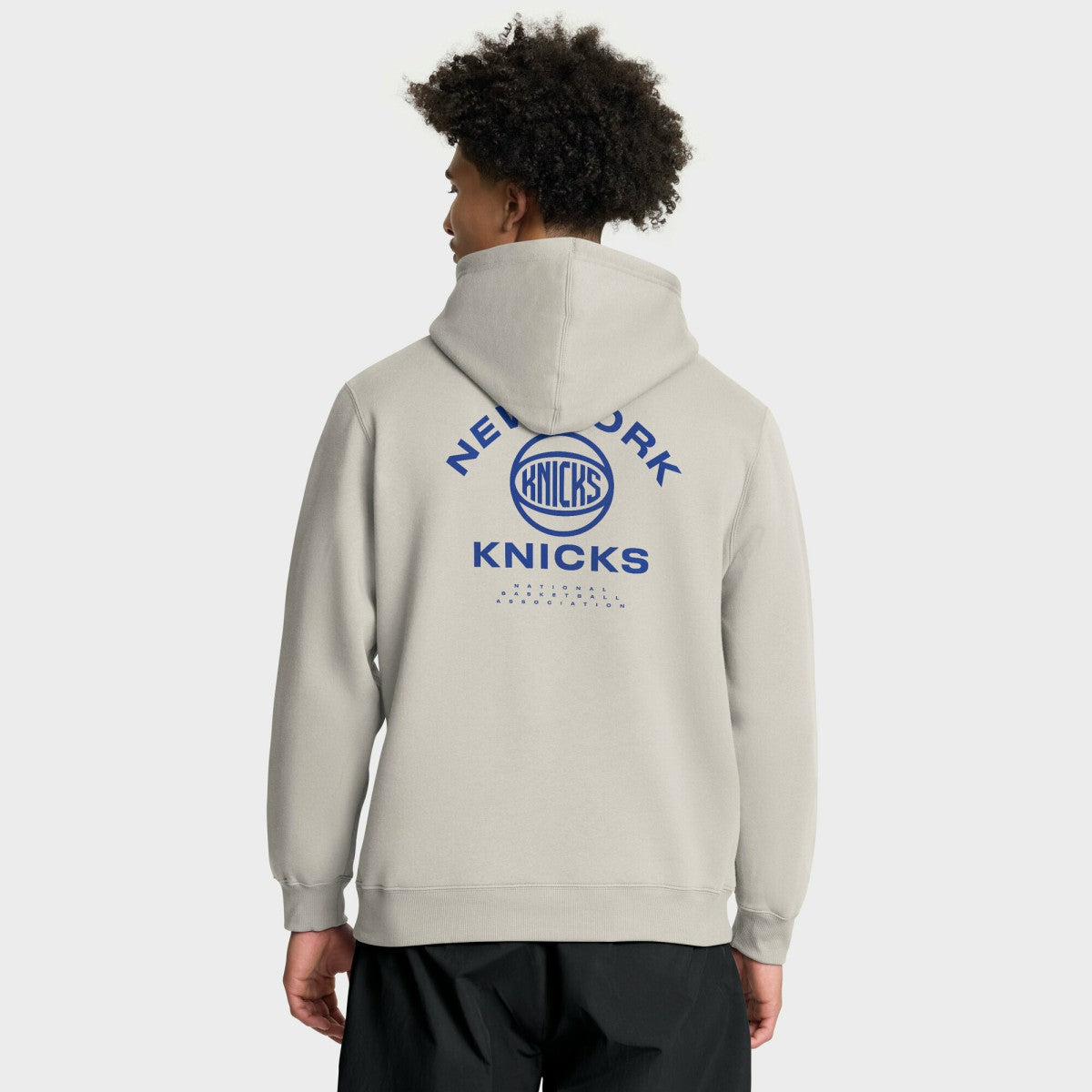 New York Knicks Crossover Collection Blocked Shot Premium Pullover Hoodie Off White