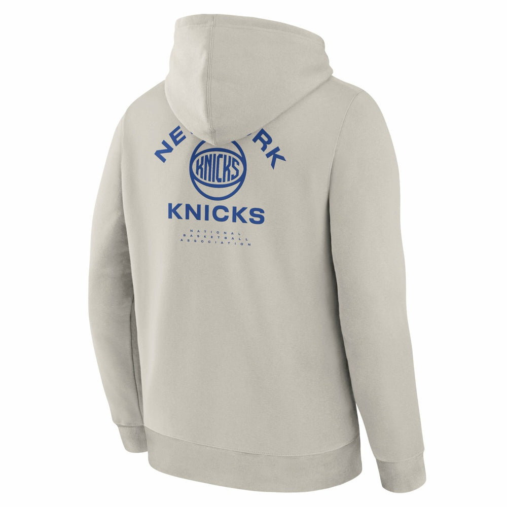 New York Knicks Crossover Collection Blocked Shot Premium Pullover Hoodie Off White