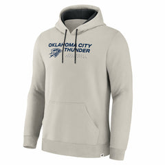 Oklahoma City Thunder Crossover Collection Blocked Shot Premium Pullover Hoodie Off White