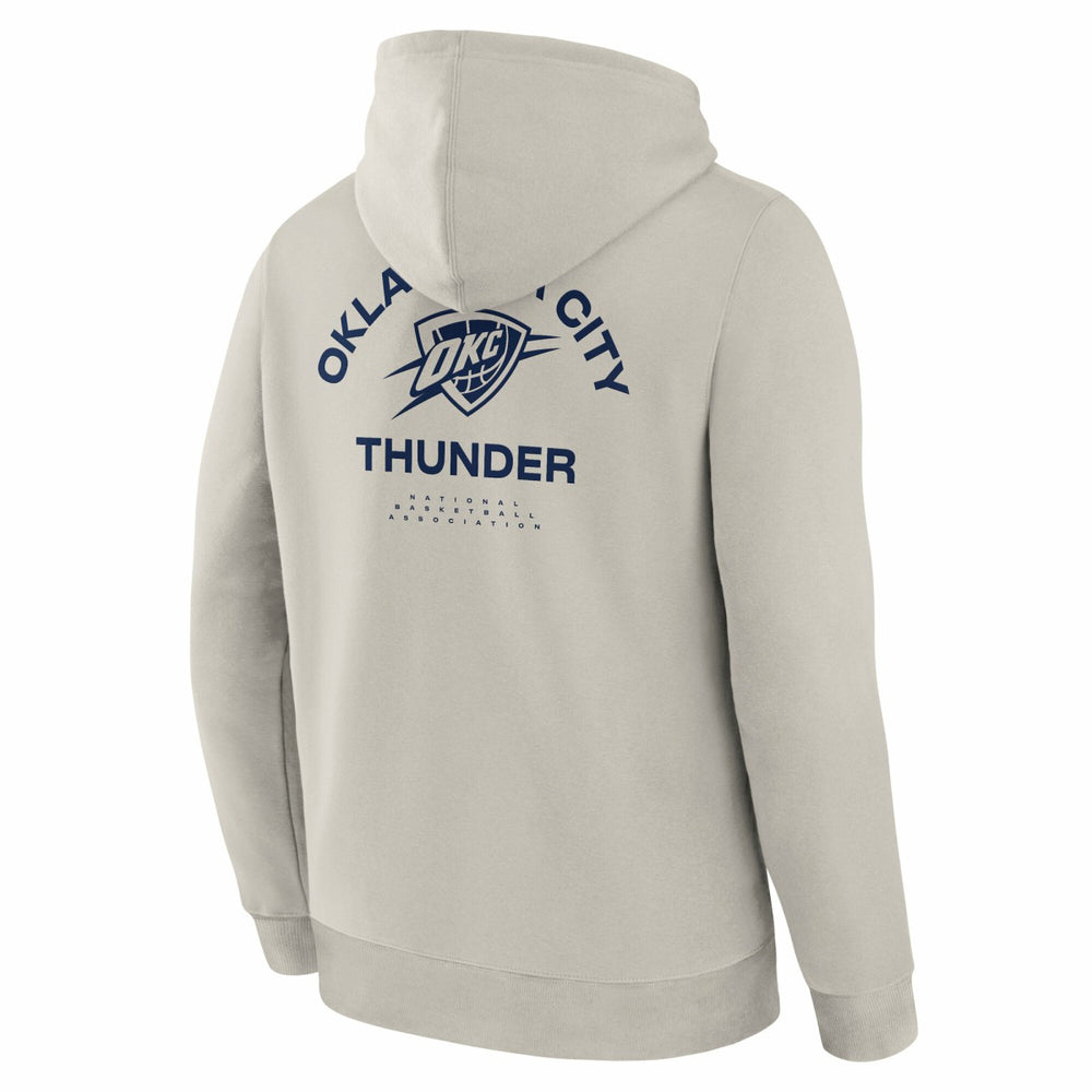 Oklahoma City Thunder Crossover Collection Blocked Shot Premium Pullover Hoodie Off White