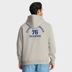 Philadelphia 76ers Crossover Collection Blocked Shot Premium Pullover Hoodie Off White
