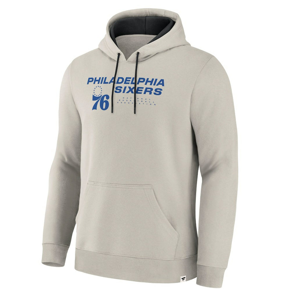 Philadelphia 76ers Crossover Collection Blocked Shot Premium Pullover Hoodie Off White