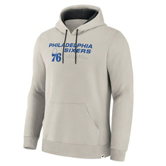 Philadelphia 76ers Crossover Collection Blocked Shot Premium Pullover Hoodie Off White