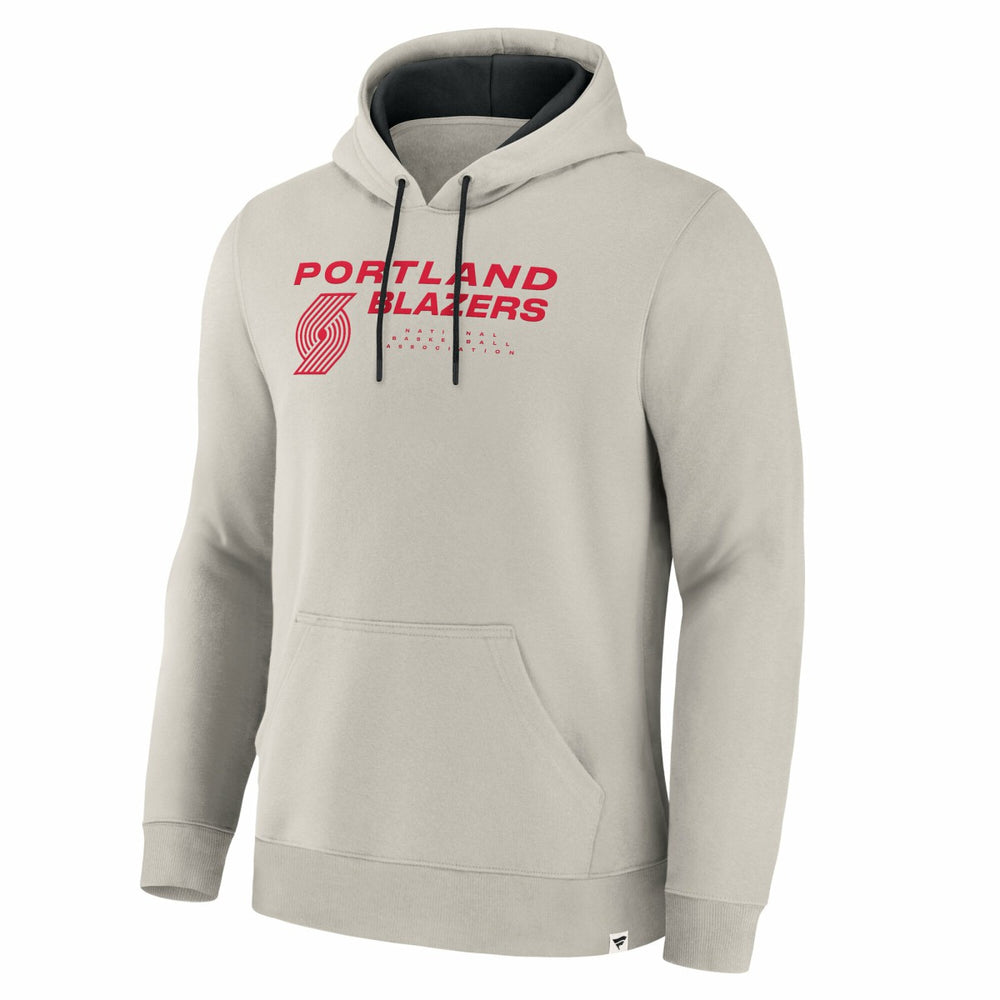 Portland Trail Blazers Crossover Collection Blocked Shot Premium Pullover Hoodie Off White