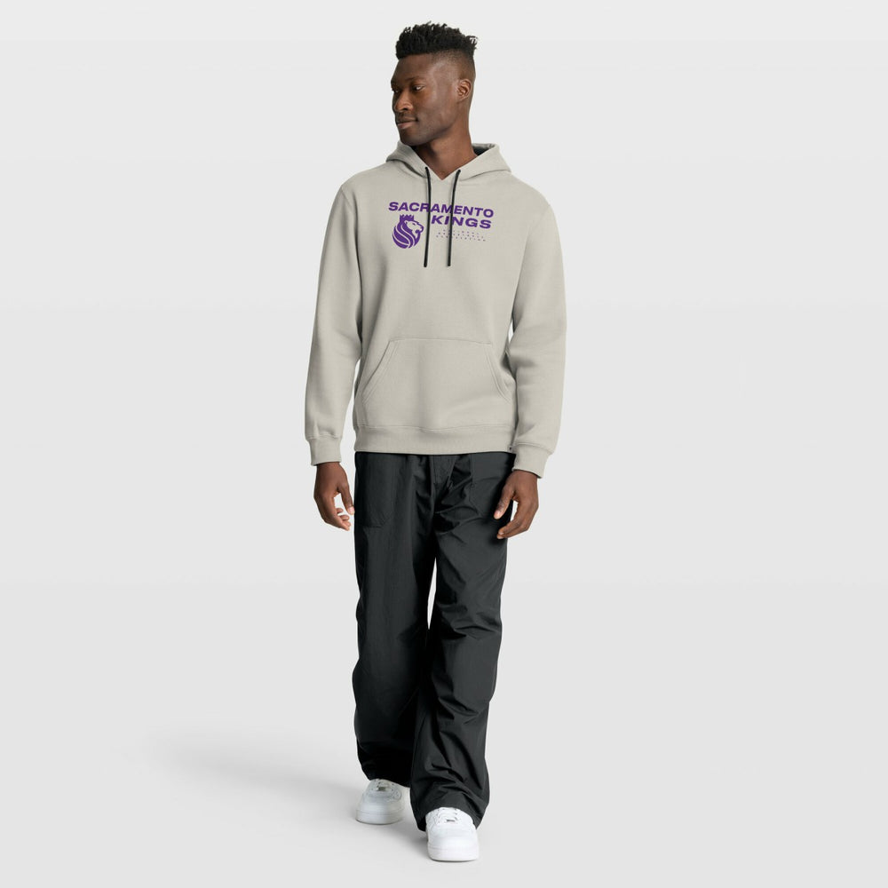 Sacramento Kings Crossover Collection Blocked Shot Premium Pullover Hoodie Off White