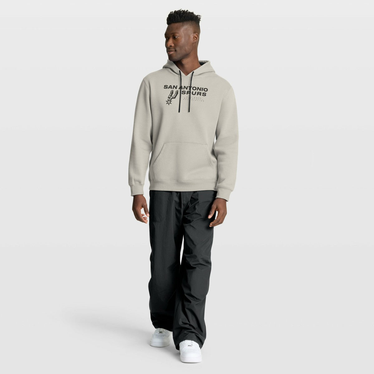 San Antonio Spurs Crossover Collection Blocked Shot Premium Pullover Hoodie Off White