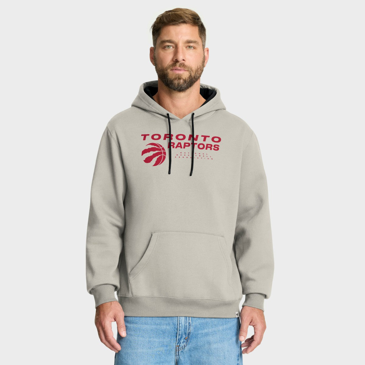 Toronto Raptors Crossover Collection Blocked Shot Premium Pullover Hoodie Off White