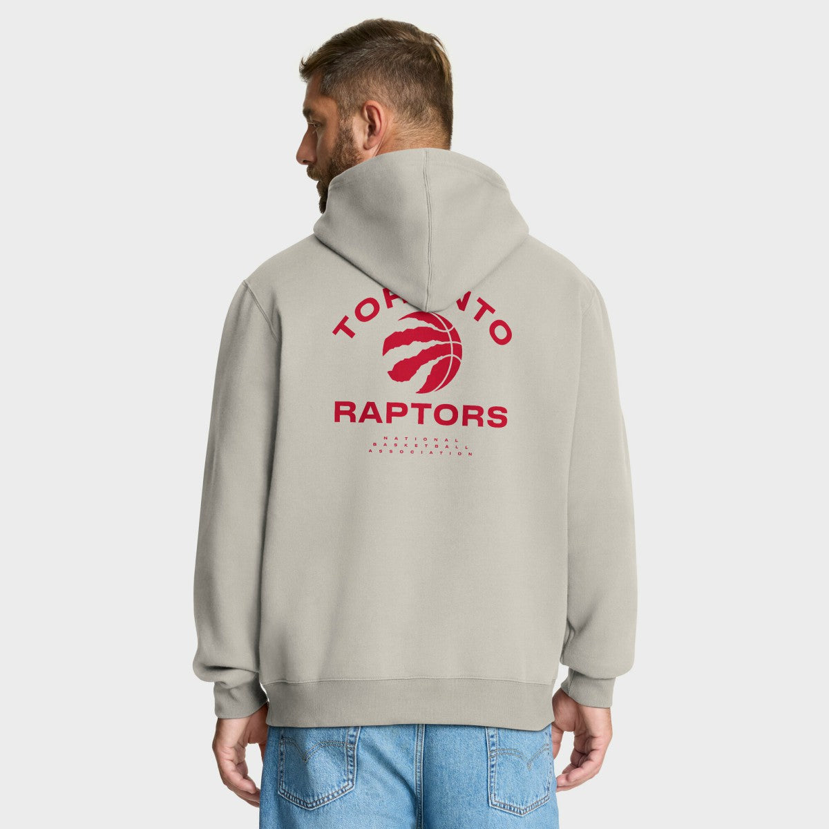 Toronto Raptors Crossover Collection Blocked Shot Premium Pullover Hoodie Off White
