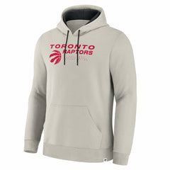 Toronto Raptors Crossover Collection Blocked Shot Premium Pullover Hoodie Off White