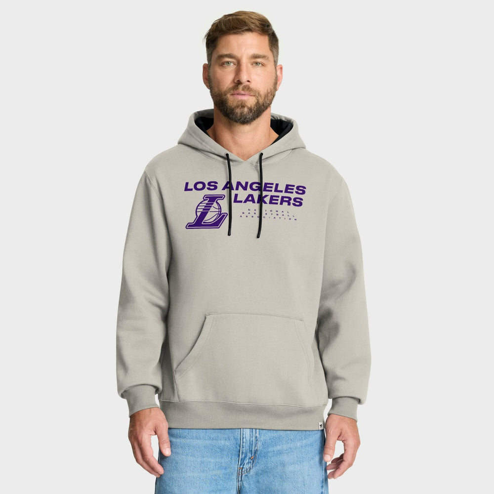 Los Angeles Lakers Crossover Collection Blocked Shot Premium Pullover Hoodie Off White