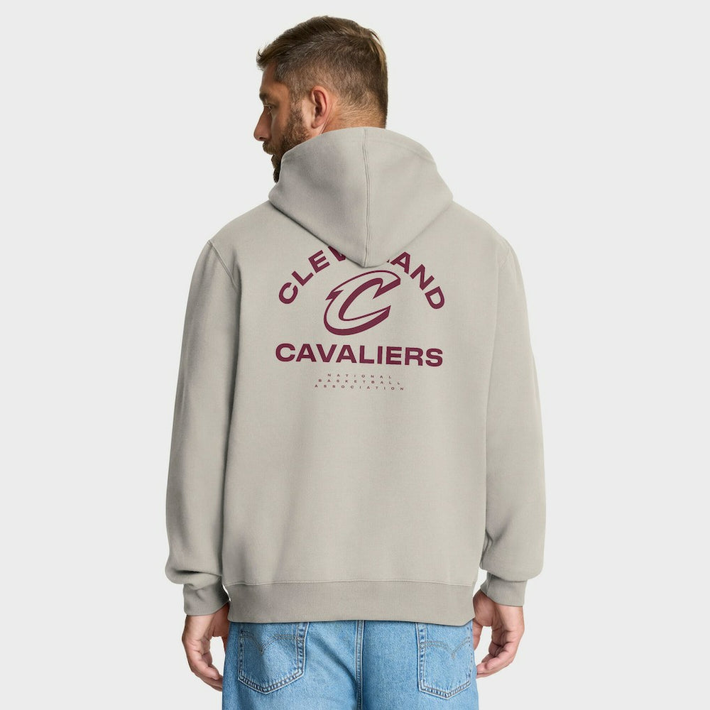 Cleveland Cavaliers Crossover Collection Blocked Shot Premium Pullover Hoodie Off White