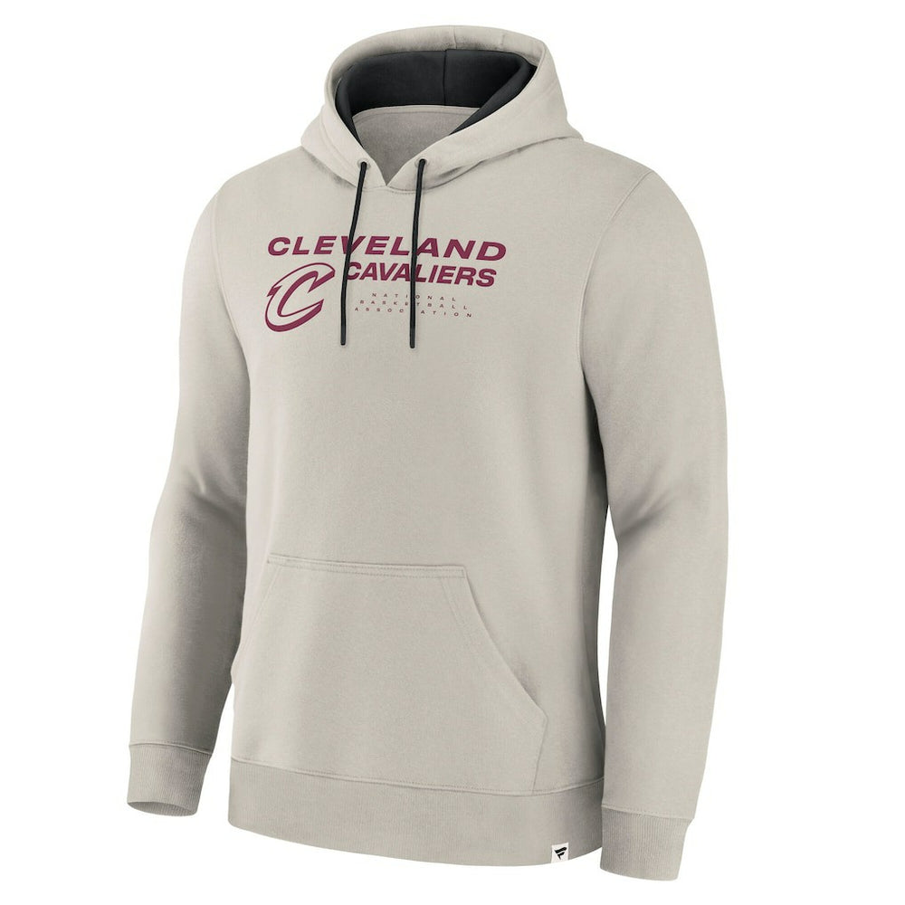 Cleveland Cavaliers Crossover Collection Blocked Shot Premium Pullover Hoodie Off White