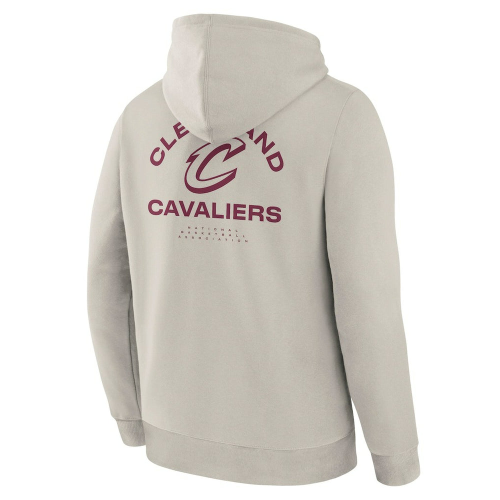 Cleveland Cavaliers Crossover Collection Blocked Shot Premium Pullover Hoodie Off White