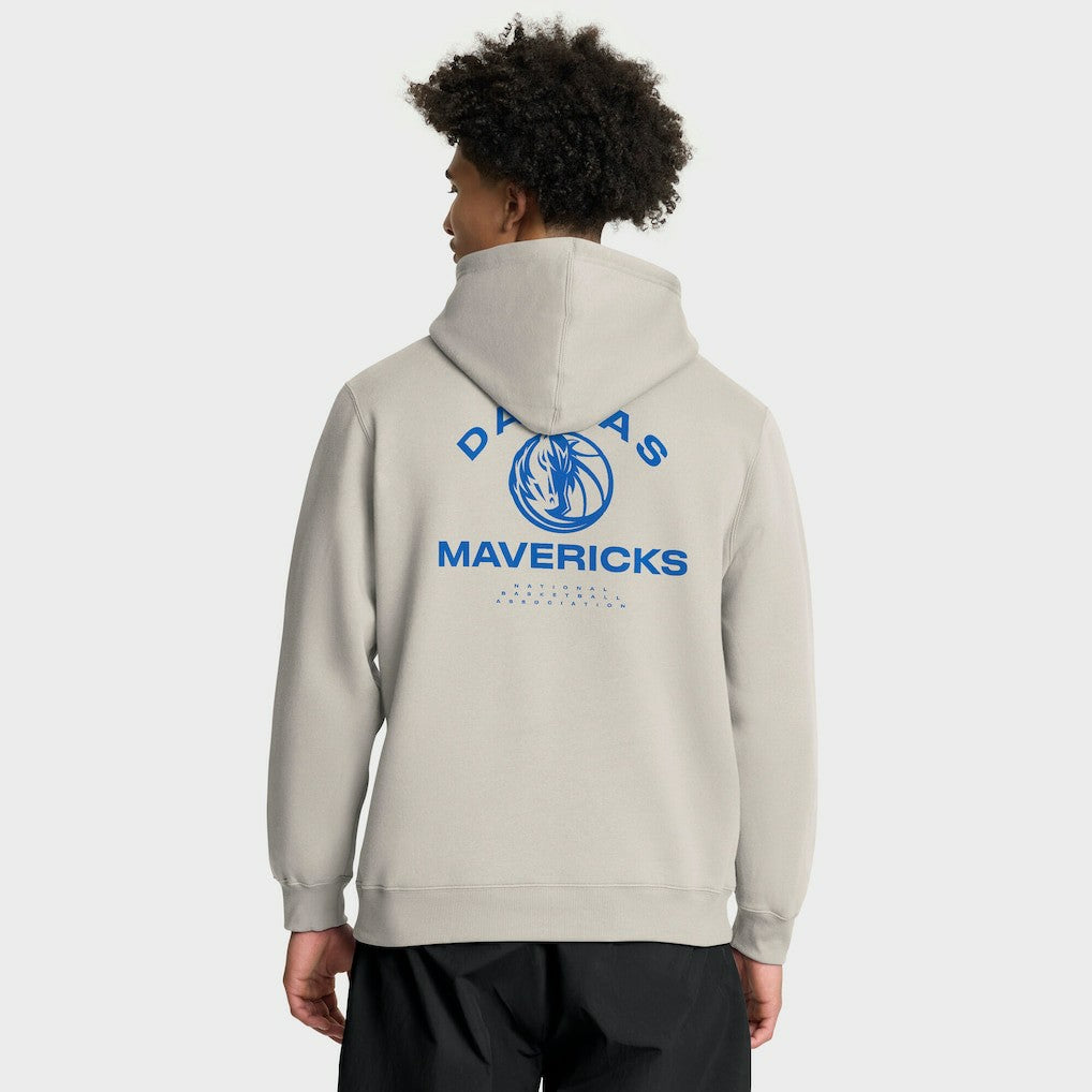 Dallas Mavericks Crossover Collection Blocked Shot Premium Pullover Hoodie Off White