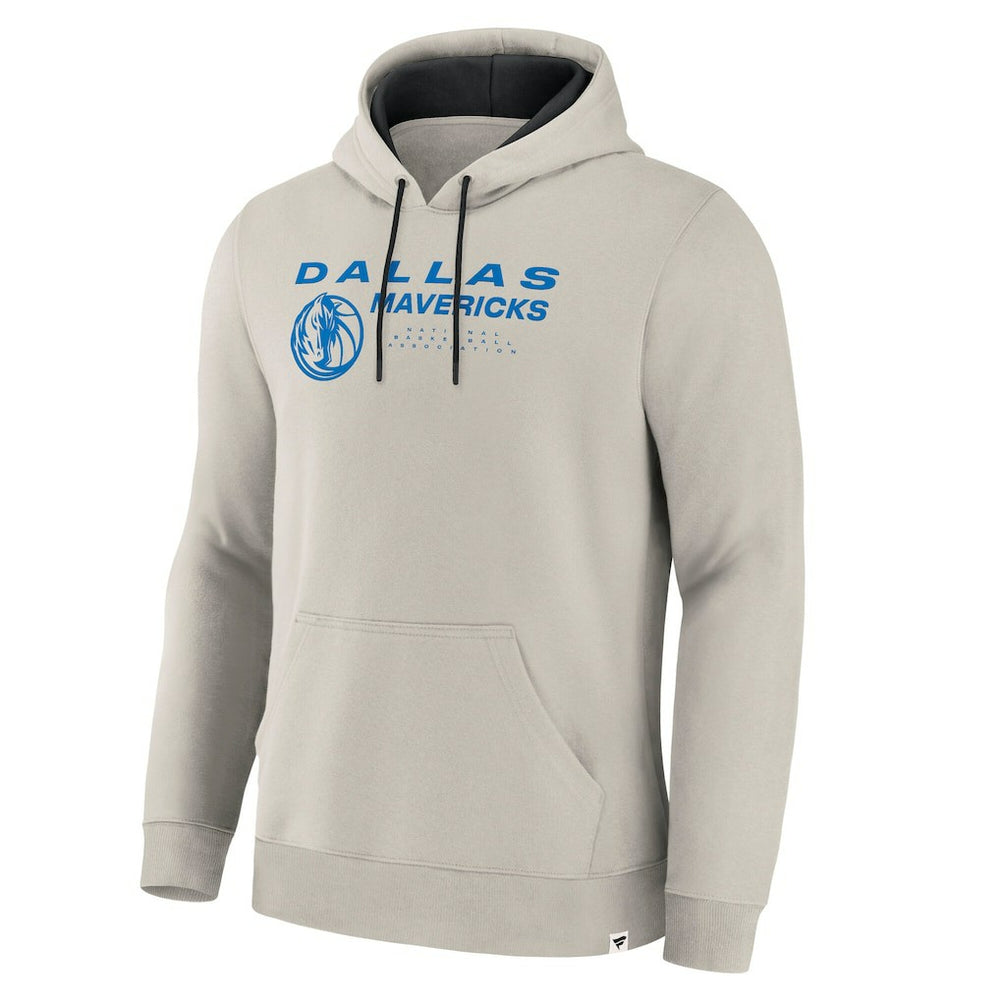 Dallas Mavericks Crossover Collection Blocked Shot Premium Pullover Hoodie Off White