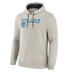 Dallas Mavericks Crossover Collection Blocked Shot Premium Pullover Hoodie Off White