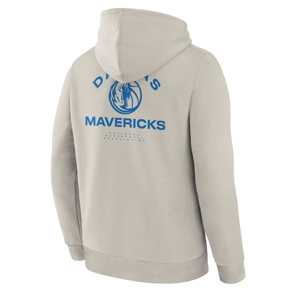 Dallas Mavericks Crossover Collection Blocked Shot Premium Pullover Hoodie Off White