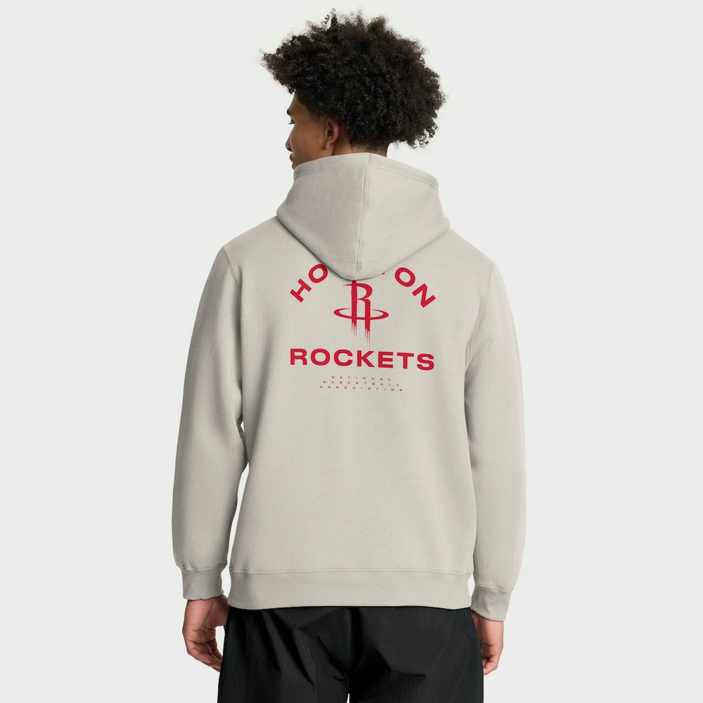 Houston Rockets Crossover Collection Blocked Shot Premium Pullover Hoodie Off White
