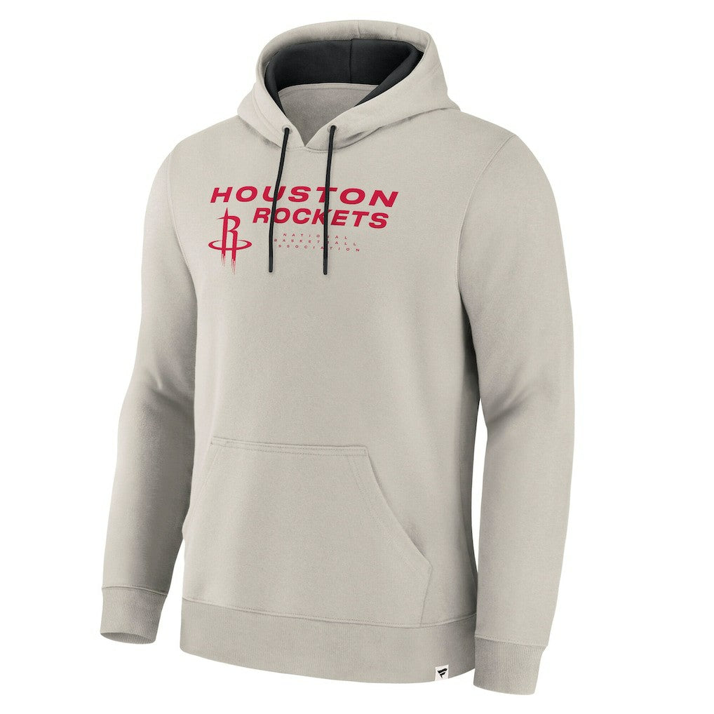 Houston Rockets Crossover Collection Blocked Shot Premium Pullover Hoodie Off White