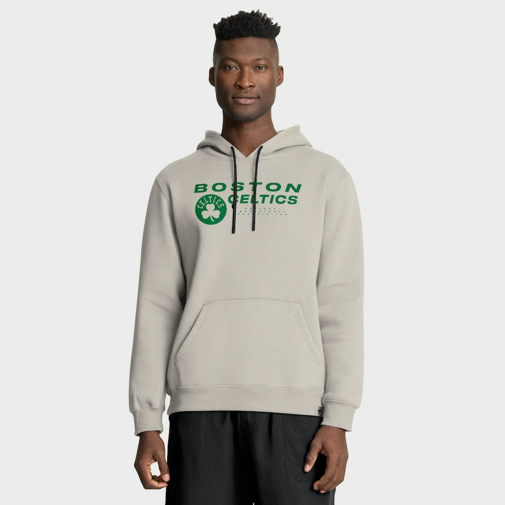 Boston Celtics Crossover Collection Blocked Shot Premium Pullover Hoodie Off White