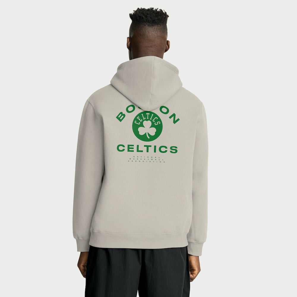 Boston Celtics Crossover Collection Blocked Shot Premium Pullover Hoodie Off White
