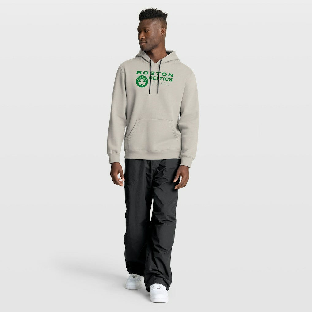 Boston Celtics Crossover Collection Blocked Shot Premium Pullover Hoodie Off White
