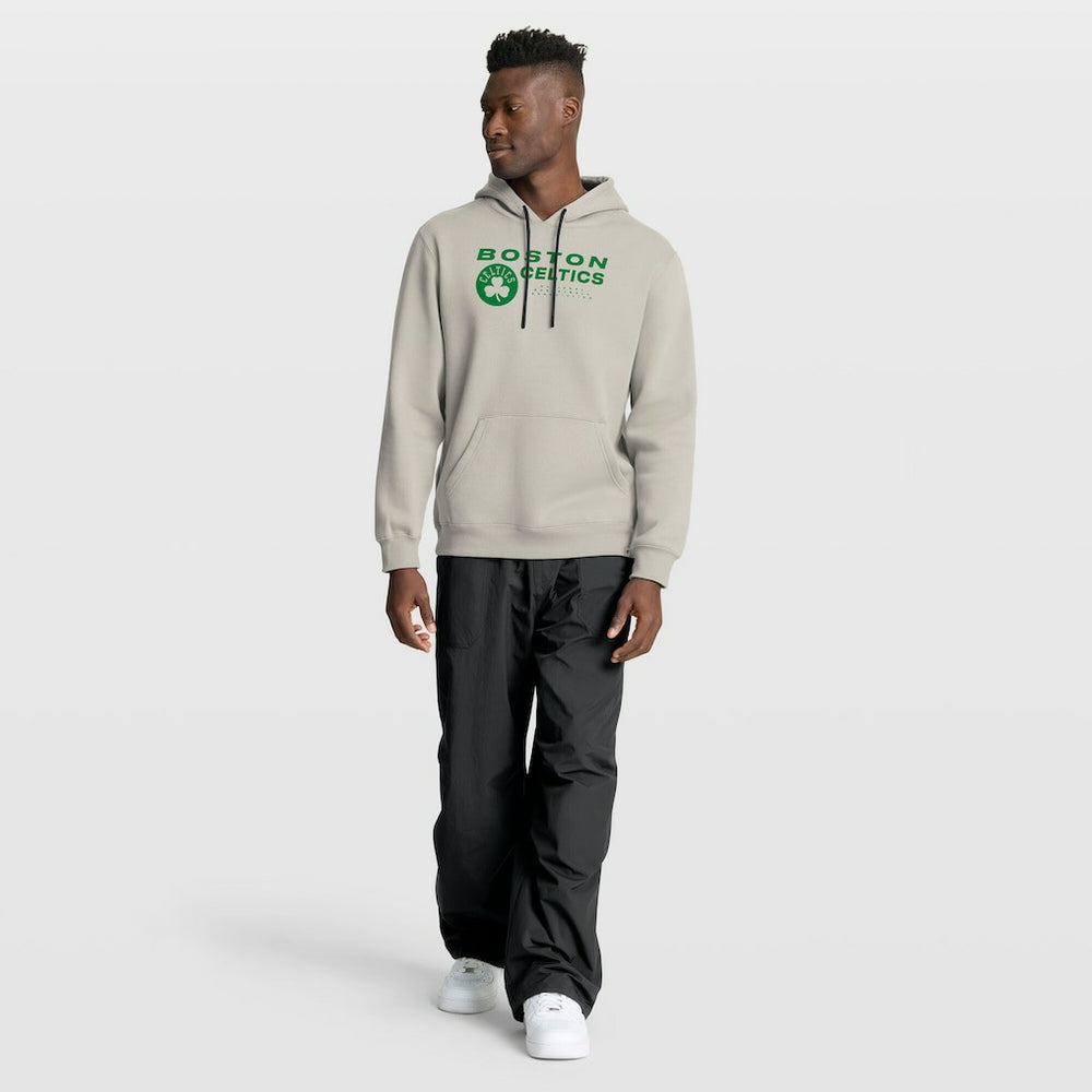 Boston Celtics Crossover Collection Blocked Shot Premium Pullover Hoodie Off White