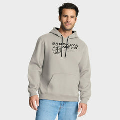 Brooklyn Nets Crossover Collection Blocked Shot Premium Pullover Hoodie Off White
