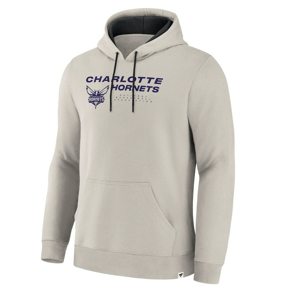 Charlotte Hornets Crossover Collection Blocked Shot Premium Pullover Hoodie Off White
