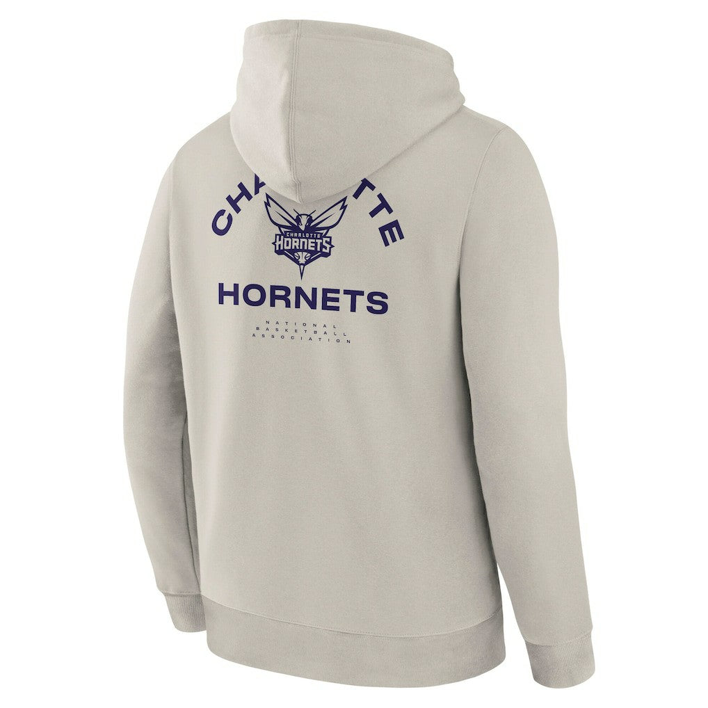 Charlotte Hornets Crossover Collection Blocked Shot Premium Pullover Hoodie Off White