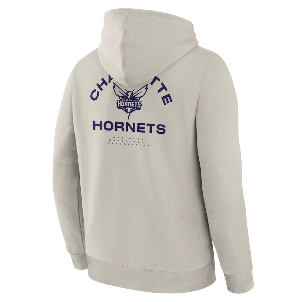 Charlotte Hornets Crossover Collection Blocked Shot Premium Pullover Hoodie Off White