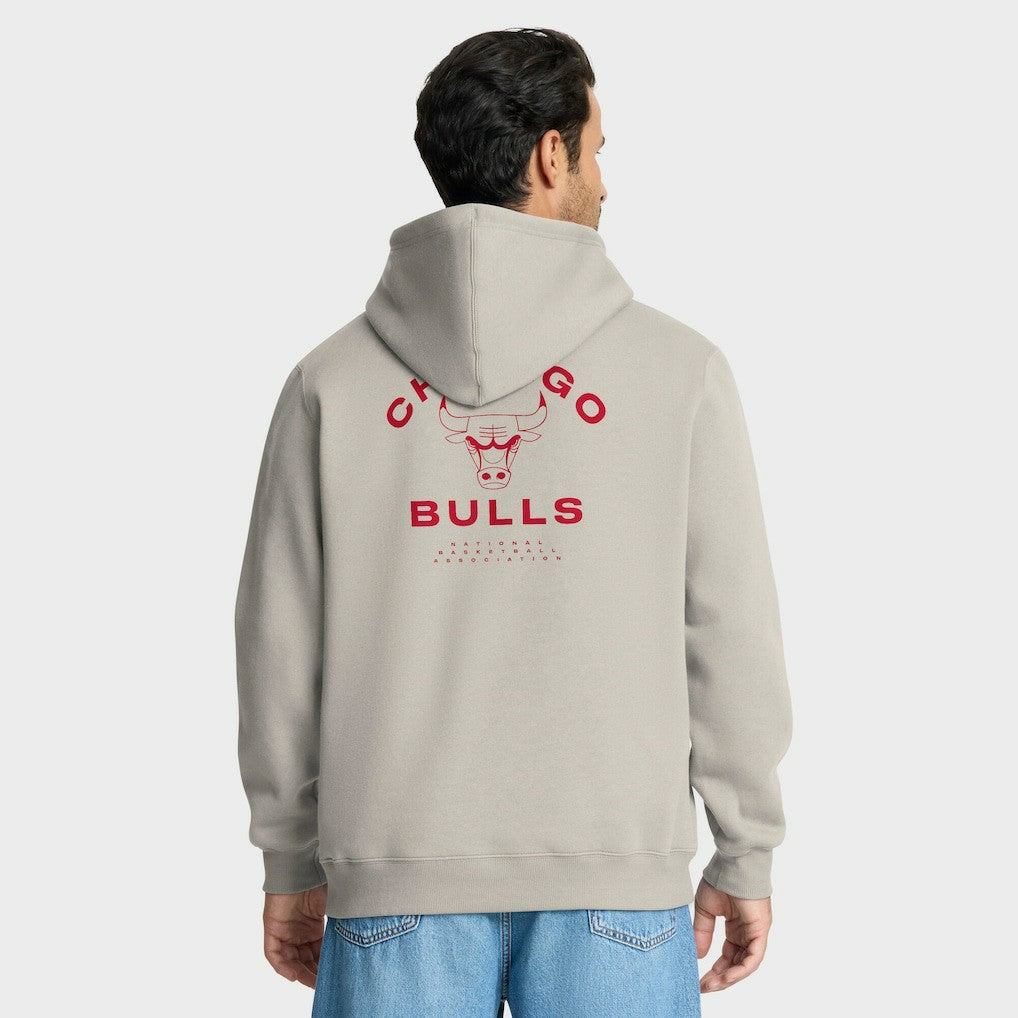 Chicago Bulls Crossover Collection Blocked Shot Premium Pullover Hoodie Off White