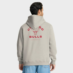 Chicago Bulls Crossover Collection Blocked Shot Premium Pullover Hoodie Off White