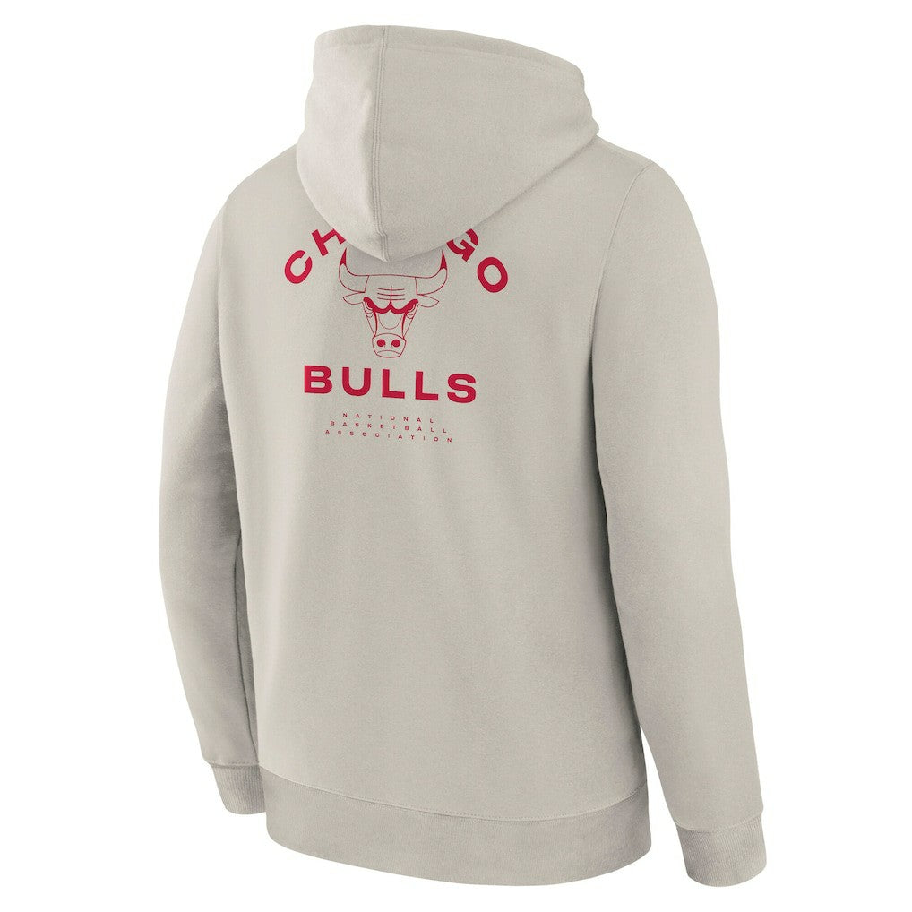 Chicago Bulls Crossover Collection Blocked Shot Premium Pullover Hoodie Off White