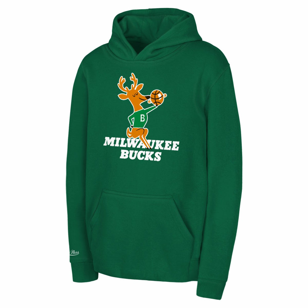 Milwaukee Bucks Preschool Retro Logo Pullover Hoodie Green