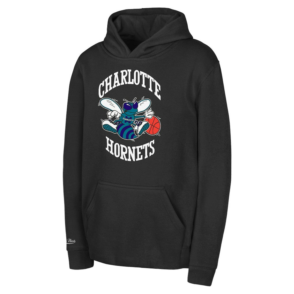 Charlotte Hornets Preschool Retro Logo Pullover Hoodie Black
