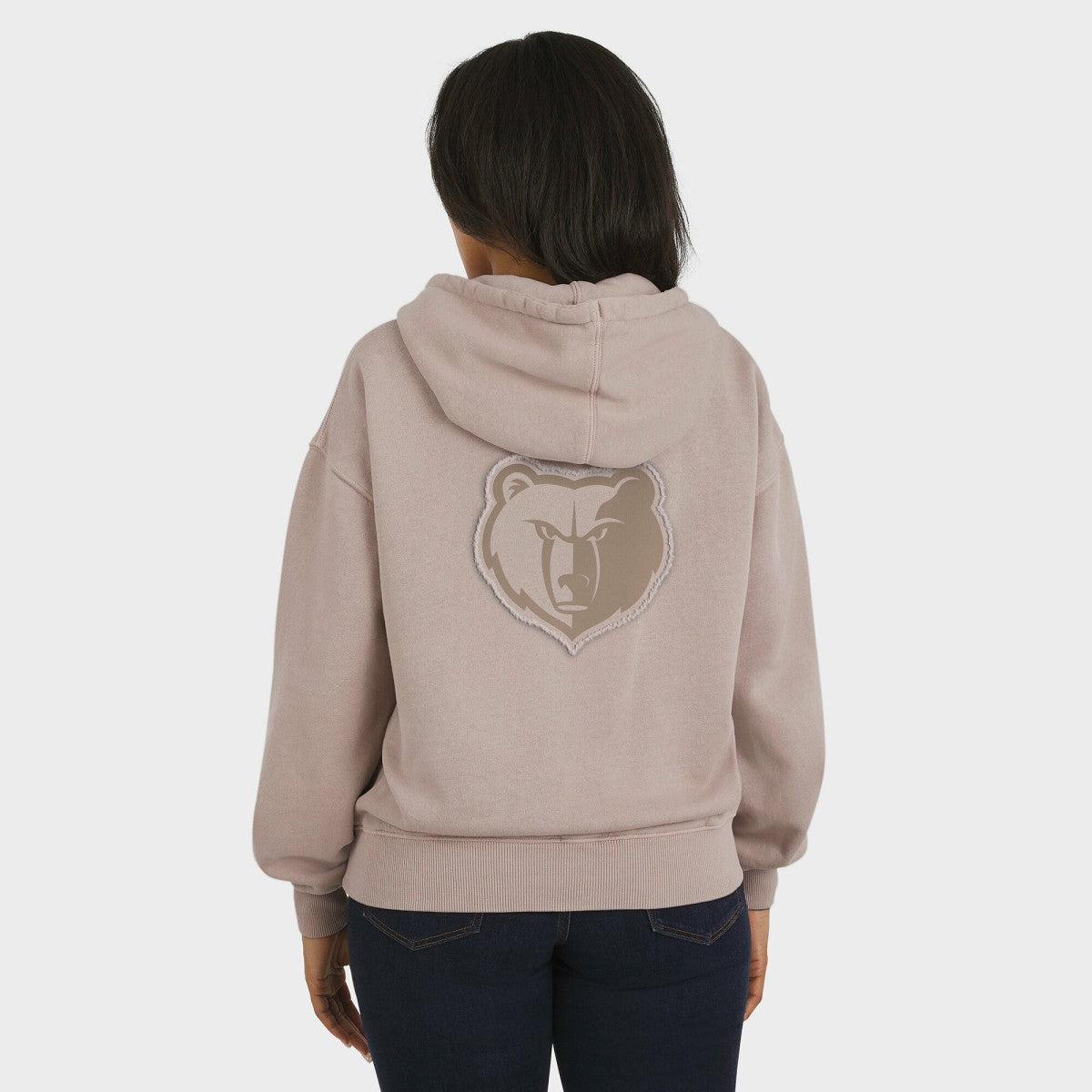 Memphis Grizzlies WEAR by Erin Andrews Women's Washed Pullover Crewdie Tan