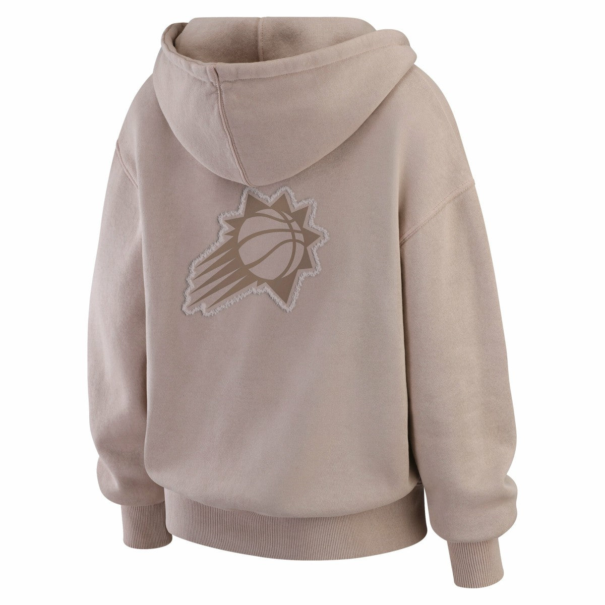 Phoenix Suns WEAR by Erin Andrews Women's Washed Pullover Crewdie Tan