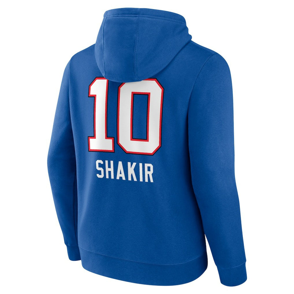Khalil Shakir Buffalo Bills Team Wordmark Name & Number Pullover Hoodie Royal